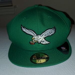 New Era Green Cap with Eagle Embroidery